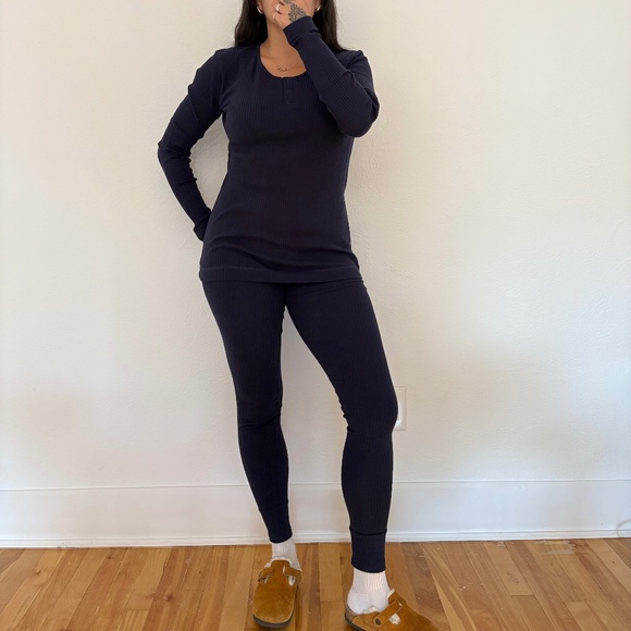 The simple folk ribbed leggings indigo - Picture 3 of 6